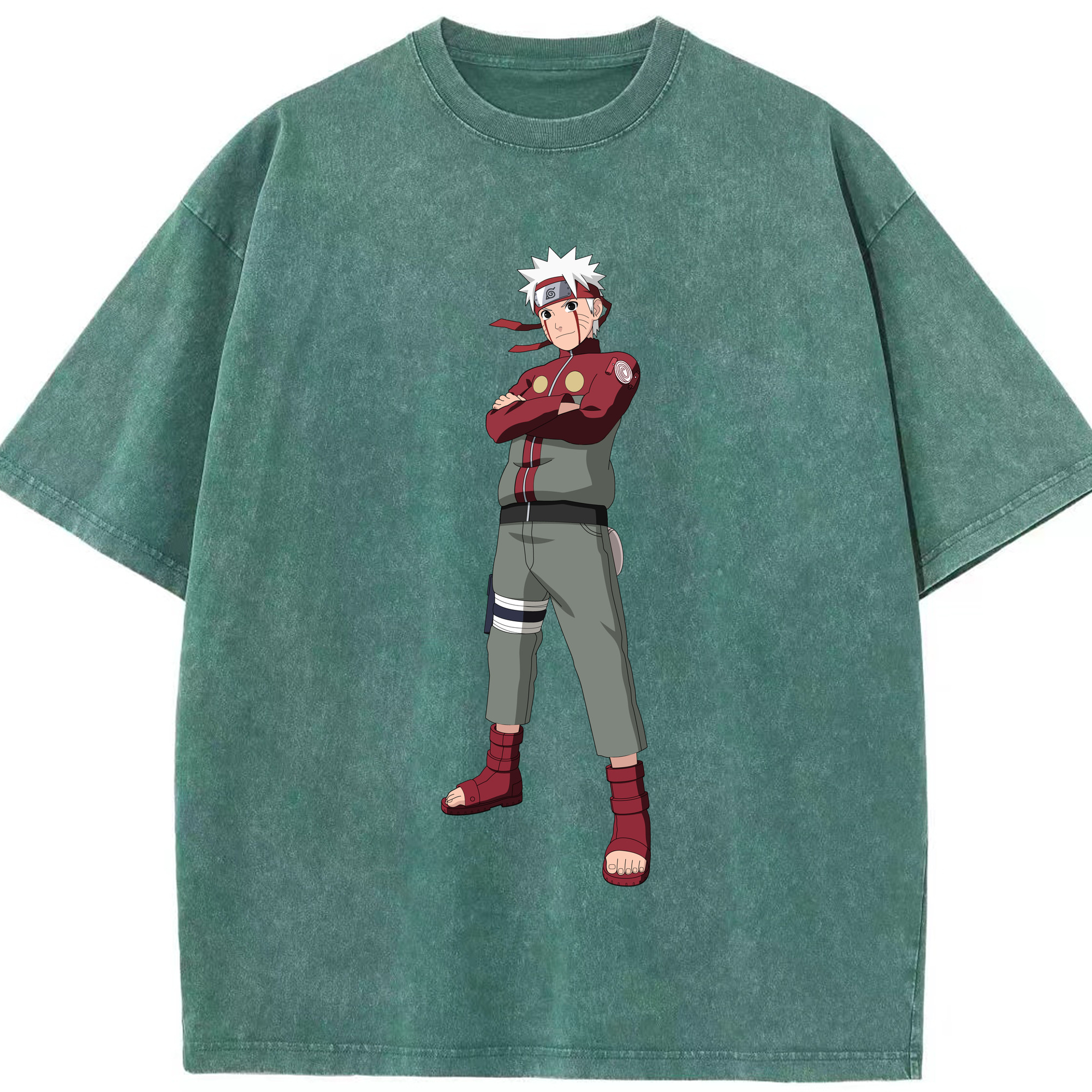 （画像用） NARUTO -ナルト- うずまき ナルト Uzumaki Naruto 綿100% ヴィンテージ風 半袖Tシャツ（フロントプリント）